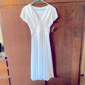 Dress Barn white dress size 6 wedding shower new